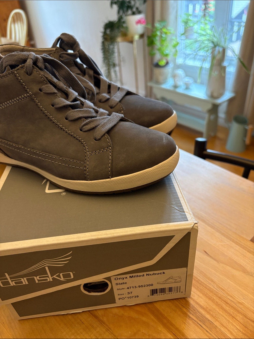 Dansko Women's Slate Nubuck High-Top Sneaker